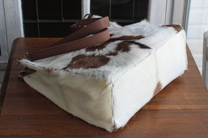 Personalized Genuine Cowhide Leather Hairon Handbag Leather Shoulder <b>Bag</b> Fur Leather <b>Tote</b> <b>Bag</b> for Women - Product Image 2