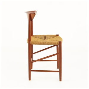 Silla de Comedor de Diseño Moderno Más Vendida, Estructura de Madera de Teca Maciza con Asiento de Ratán para Uso en Interiores y Exteriores - Product Image 4