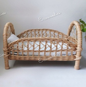 Cuna de mimbre hecha a mano acogedora y resistente, cuna de mimbre para bebé, cuna de bambú tejida para bebé, cuna rústica para habitación de bebé recién nacido - Product Image 4