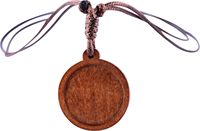 10 pièces Fit 25mm rond bois Cabochon pendentif plateaux bricolage en bois cordon collier Base réglage blancs pour la fabrication de bijoux