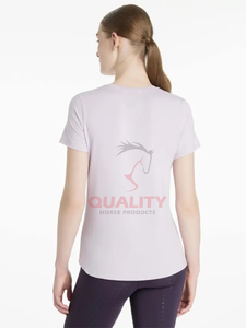 Camiseta de equitación transpirable, ligera, Top ecuestre que absorbe la humedad, secado rápido, verano, estiramiento, tops personalizados para montar a caballo - Product Image 3