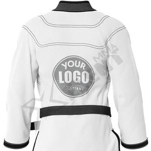 2025 Modèle BJJ Gi Kimono de judo en coton sergé de haute qualité Conception personnalisée avec patchs de broderie pour l'entraînement MMA et Jiu Jitsu - Product Image 3