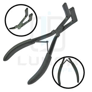 Black Matte in Color Pro <b>Tape</b> in Extension Press Plier Made From <b>Surgical</b> Grade Stainless Steel With Free Custom Brand Labelling - Product Image 1