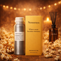 Huile parfumée Popcorn Sucré pour diffuseur à bâtonnets – Parfum d'ambiance de luxe – Huile parfumée gourmande sucrée – Recharge liquide longue durée en vrac