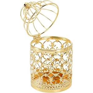 4 packs de bougeoirs dorés écologiques faits à la main pour la décoration de la maison. - Product Image 3