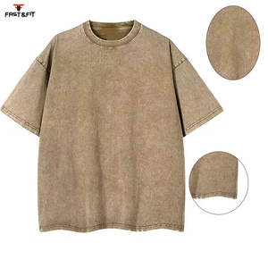 Camiseta 100% de algodón de punto con patrón sólido de diseños modernos de ropa informal de alta calidad hecha a medida para hombre - Product Image 2