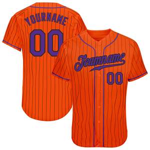 ชุดเบสบอลลายทางดีไซน์ใหม่ พร้อมปักโลโก้และชื่อตามสั่ง เสื้อเบสบอลแบบกำหนดเองสำหรับผู้ชาย - Product Image 6