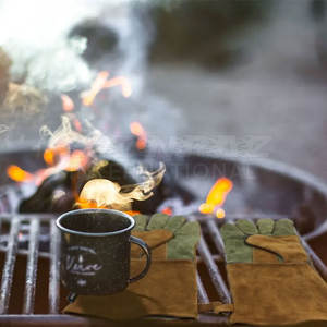 Guantes de soldadura de desgaste protector Ropa de hombre Algodón de soldadura Hecho en guantes de soldadura de alta calidad para hombres - Product Image 3