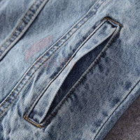Jaket Jeans Denim Vintage Pria Model Terbaru Grosir Terlaris Ramah Lingkungan Bernapas 100% Katun Jaket Musim Dingin