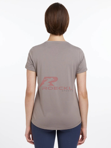 Top de equitación de alta elasticidad para mujer, venta al por mayor, secado rápido, absorción de humedad, textura suave, corte ergonómico, competición ecuestre - Product Image 2