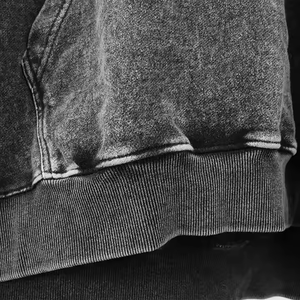 Sudadera con Capucha de Alta Calidad, 350 Gramos, 100% Algodón Térmico/Felpa Francesa, Lavada con Piedras, Manga Larga, Invierno, Ecológica - Product Image 4