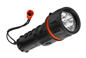 Torcia in gomma a 3 LED super luminosa e resistente (Velamp IRUB2LED) - Product Image 1