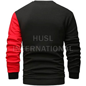 Sweat-shirt pour homme à la mode, fabrication sur mesure OEM, sweat-shirt uni en coton et polyester pour homme, à manches longues, sweat-shirt pour homme - Product Image 3