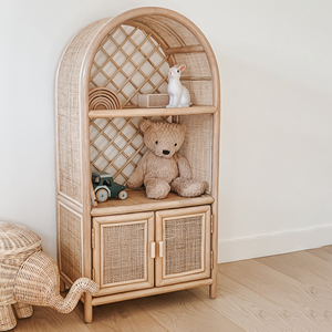 Meubles pour enfants en rotin bébé commode organisateur de chambre placard de rangement petite étagère armoire - Product Image 6