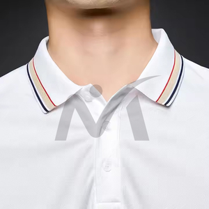 Cómodo algodón de secado rápido para hombre para polo con logotipo personalizado patrón sólido manga corta para deportes Oficina viajes al aire libre - Product Image 4