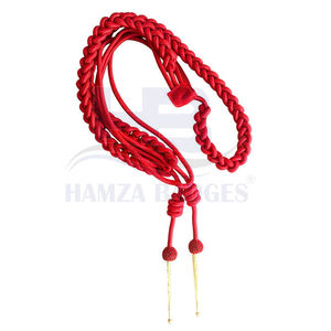 Cordon d'épaule en nylon réglable pour uniformes Couleurs personnalisées Cordon tressé torsadé dans un nouveau stock Fabriqué par Hamza Badges pour événements - Product Image 1