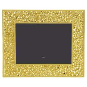 Metal Wave Double Design Modern Hammered Rose <b>Gold</b> A4 Metal Photo <b>Frame</b> Digital Printing Lightweight Durable for Wedding Home - Product Image 4