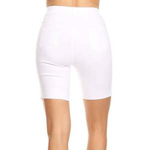 Pantalones cortos deportivos para mujer, nuevo ciclismo acanalado, Jogging, Fitness, cintura alta, Push Up, pantalones cortos de gimnasio, mallas, pantalones cortos de Yoga, pantalones cortos - Product Image 2