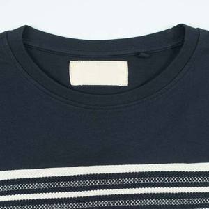 Camisetas a rayas para hombre, ropa de calle con cuello redondo y logotipo personalizado, camisetas de gran tamaño de alta calidad, camisetas de verano de algodón 100% para hombre - Product Image 3