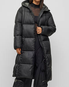 Chaquetas Acolchadas Cortas de Moda, Vintage, Impermeables, Tejidas, Gruesas, Cálidas para Invierno, con Botones Cubiertos, Logotipo Personalizado, Casuales, Resistentes al Viento - Product Image 1