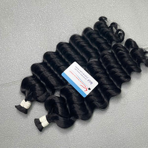 Vente en gros Extensions de cheveux vietnamiens d'origine 100% humaine Deep Wave Cheveux en vrac de 6 à 40 pouces Large en stock - Product Image 5