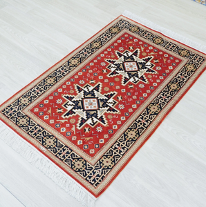 TAPIS NOEUD noué à la main de haute qualité laine afgan nouveau moderne brodé travail doublure motif tapis pour salon, chambres à coucher - Product Image 3