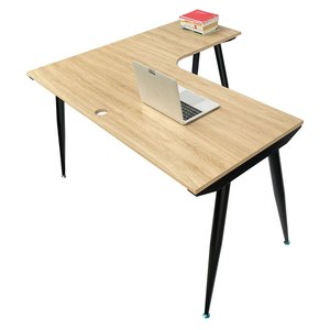 Escritorio Moderno en Forma de L para Portátil, de Madera, 140x120cm, Ajustable y Extensible, HBCO042 - Product Image 1
