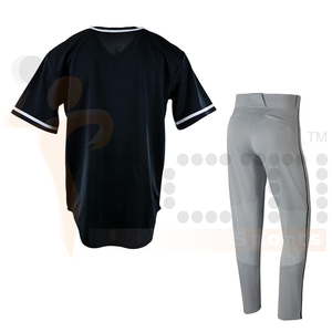 2024 último diseño en blanco liso impreso uniforme de béisbol Jersey y conjunto corto uniforme de equipo de béisbol personalizado - Product Image 2