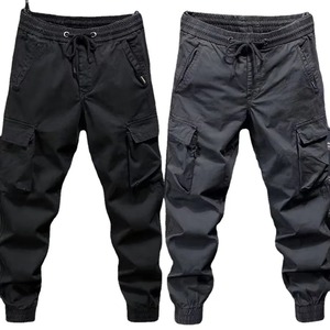 Trendy Casual Breathable Cotton Flame Retardant Work Pants Loose <b>Cuffed</b> Solid Color Men's American Style Loose Fit <b>Trousers</b> for - Product Image 4