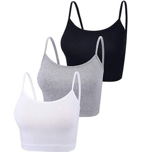 Verano liso personalizado poliéster mujer transpirable camisetas sin mangas gimnasio cultivo blanco mujer blusa camisetas sin mangas hechas en Pakistán - Product Image 5
