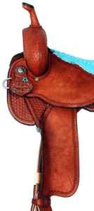 Silla de montar western de estilo personalizado de calidad premium para caballos, hecha a mano en India, cuero de alta calidad, estructura de madera, herrajes de latón. - Product Image 3