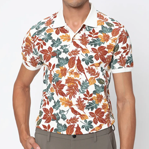 Nueva llegada de los hombres 100% algodón para camisetas de alta calidad Casual antiarrugas patrón sólido Jersey manga corta cuatro estaciones - Product Image 1