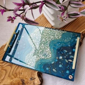 Nuevo Juego de 2 bandejas de servicio de resina de diseño antiguo con la mejor calidad y material a muy bajo costo - Product Image 3