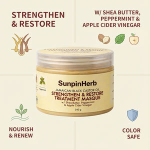 Professional <b>Hair</b> <b>Treatment</b> Jamaican Black Castor Oil Shea Butter for Damaged Overprocessed Curly <b>Hair</b> Types - Product Image 4