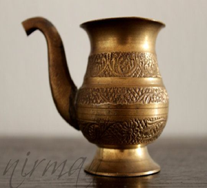 Kalash en laiton pur avec finition martelée-Lota indien traditionnel pour Pooja et rituels quotidiens au prix de gros - Product Image 4