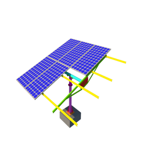 Hb-apvs Hệ thống theo dõi năng lượng mặt trời tự động theo dõi trục đơn với điều khiển bằng tay và bảo vệ gió - Product Image 1