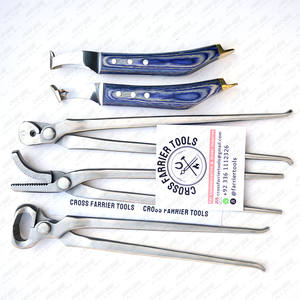 Professionnel maréchal-ferrant cheval sabot pince outil pneu sabot couteau manche en bois tampon acier inoxydable Instruments vétérinaires - Product Image 1