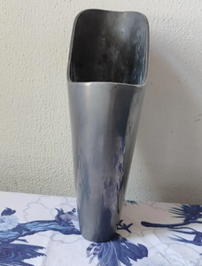 Vase droit en argent, design élégant, pour arrangement floral dans le salon, décoration de la colonne romaine du meuble TV, vase décoratif - Product Image 5