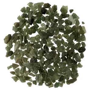 Wholesale Natural High Quality Authentic Rough Moldavite Gemstone Crystal Chips for Room Decoration