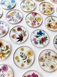 Sous-verres floraux élégants pour boissons Tapis de tasse ronde Fleurs Protection de table ajoutant une touche décorative Tables basses Décoration intérieure - Product Image 2