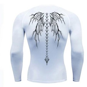 100% Polyester Sublimated Rash Guard Compression Swimwear Top for Outdoor Sports <b>Surfing</b> Cycling Training & Active Performance - Product Image 3