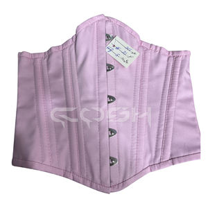 Corsés de Algodón Rosa, con Varillas de Acero Resistentes, para Entrenamiento de Cintura, de Primera Calidad, Fabricante y Proveedor de Pakistán - Product Image 3