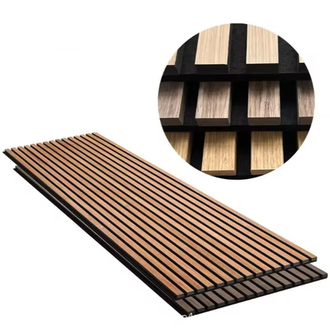 Home Office Acoustic Panels Environmental Protection Polyester Fiber Wall Board Sound-Absorbing Slats Excellent for Absorption