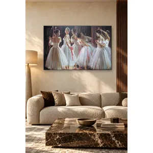 Impression sur toile « Les ballerines Fida se préparent en coulisses » - Product Image 4