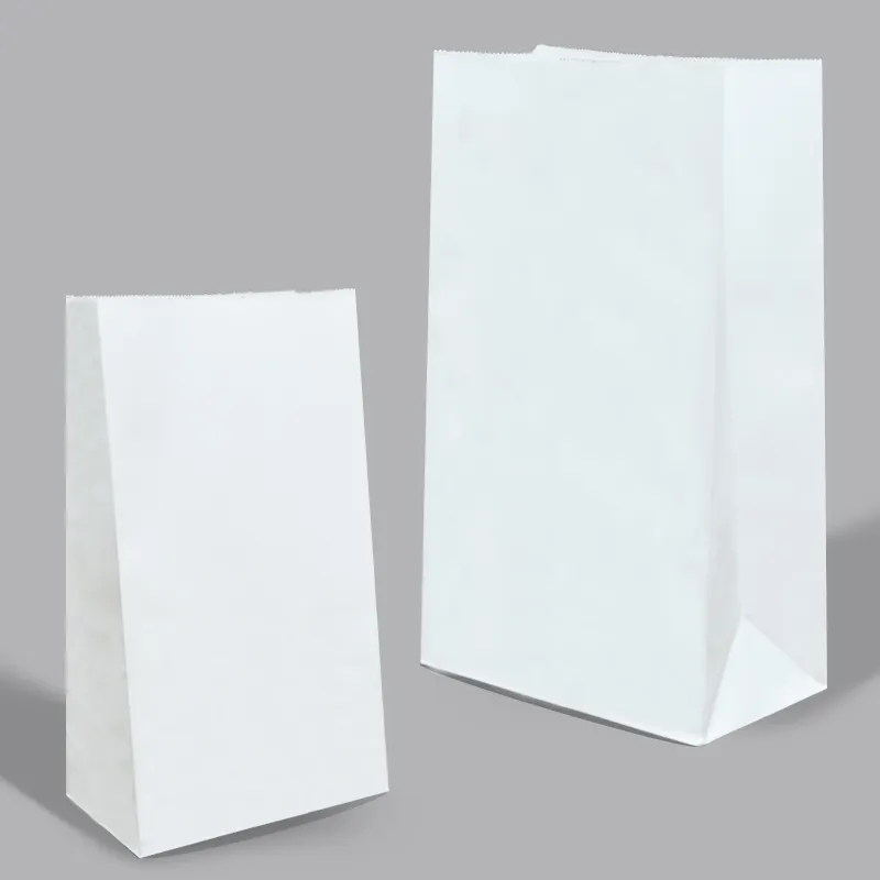 Kraft Paper Bag Food Packaging Paper Bags Accept Custom White Customized Logo