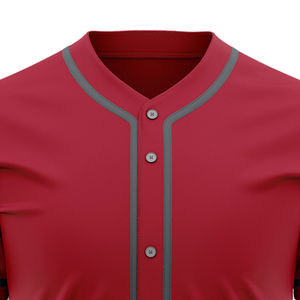 Camiseta de Béisbol Personalizada 2026, Talla Grande, Secado Rápido, Ropa Deportiva Estampada, Transpirable, Mangas Cortas, 100% Poliéster, Servicio OEM - Product Image 4