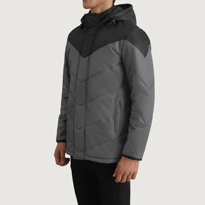 Veste matelassée streetwear personnalisée |   Manteau d'hiver chaud surdimensionné |   Veste matelassée isolée en gros - Product Image 2