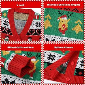 Breathable Wool Designer <b>Men</b> Sweaters <b>Christmas</b> <b>Cardigan</b> Sweaters Winter Fashion Blank Customized Crewneck Sweaters <b>Mens</b> - Product Image 3