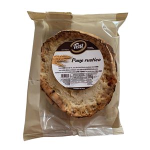 Pane Rustico Tissi di Farina di Grano, Consistenza Semi-Morbida, 170g X 12 Pezzi, Sapore di Cereali, GRAZIANO SRL Modello 0701102 - Product Image 1