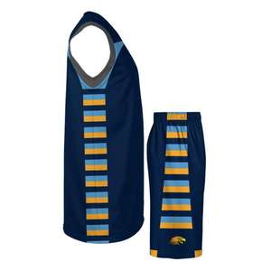 Nuevo DISEÑO DE LLEGADA 100% uniforme de baloncesto de poliéster uniforme de baloncesto de buena calidad uniforme de baloncesto de nuevo diseño personalizado - Product Image 4